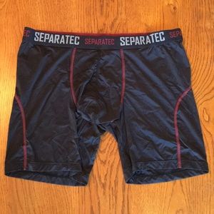 Separated men’s new 2 pouch underwear. Color black